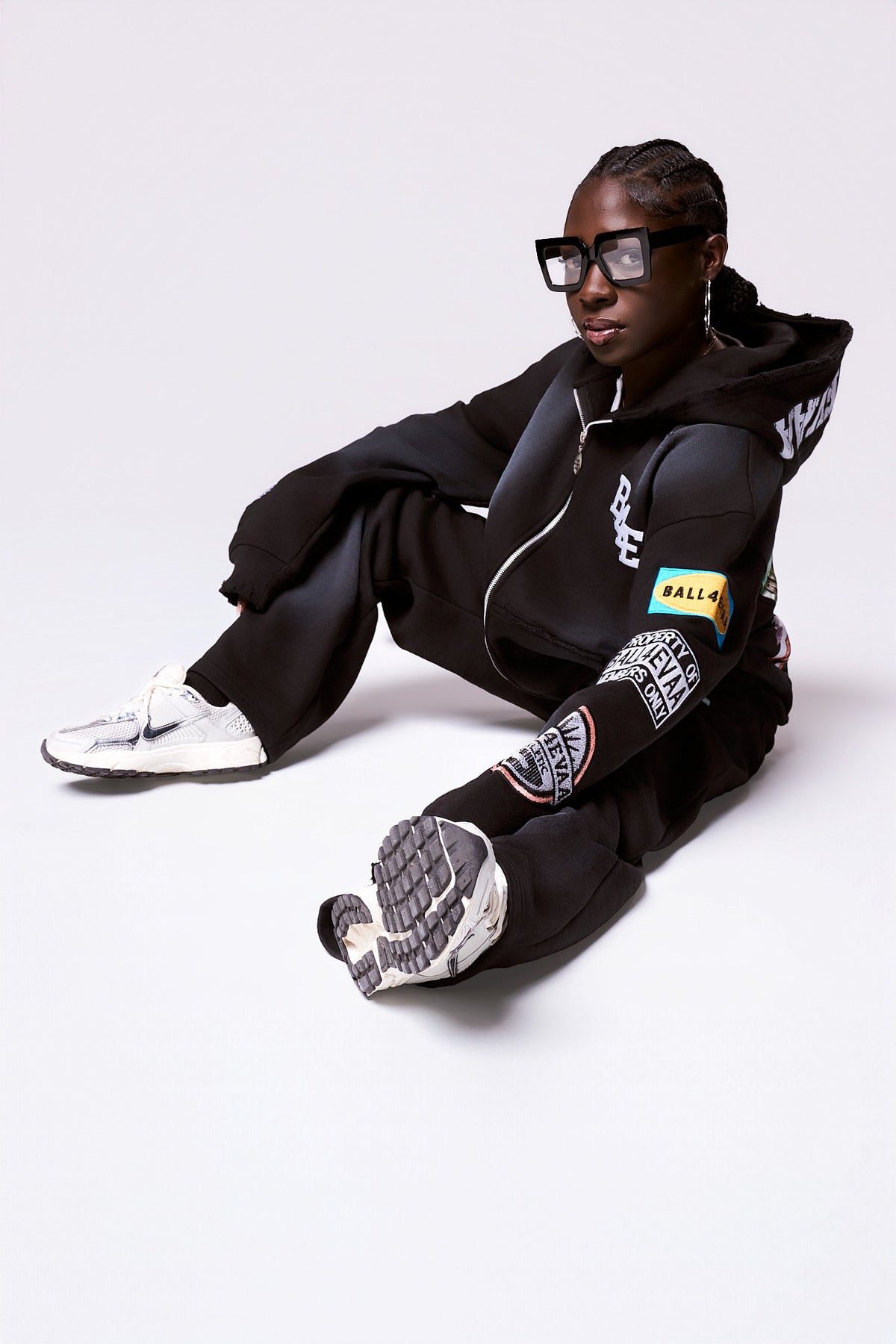 B4E FLARE PANT — BLACKOUT