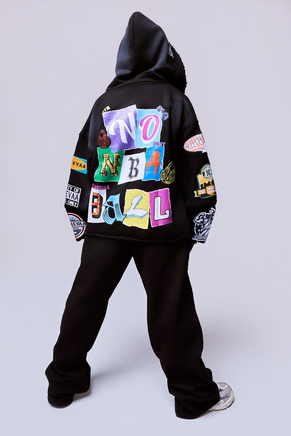 B4E FLARE PANT — BLACKOUT