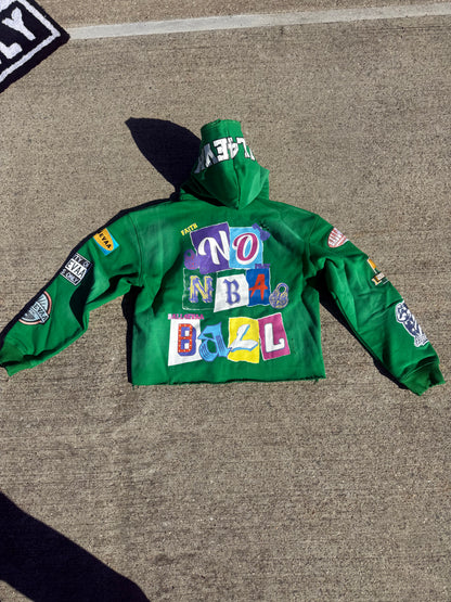 NO NBA BALL ZIP-UP — COURT GREEN