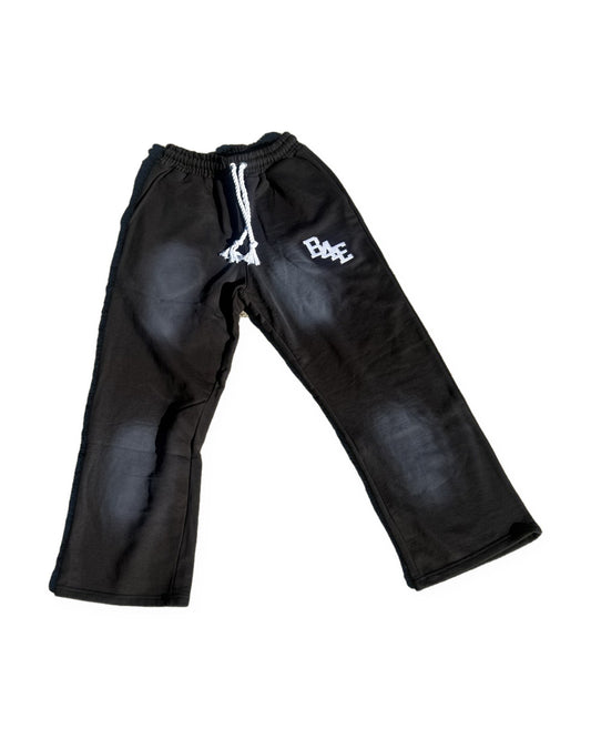 B4E FLARE PANT — BLACKOUT