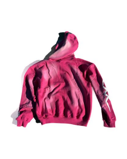 ROSE PATCH ZIP-UP — PINK